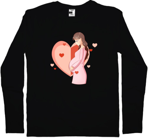 Для беременных - Men's Longsleeve Shirt - Беременность - Mfest