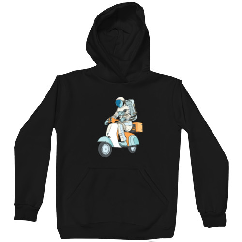 Космос - Unisex Hoodie - Космонавт на мопеде - Mfest