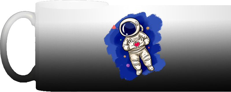 Космонавт с сердечяком