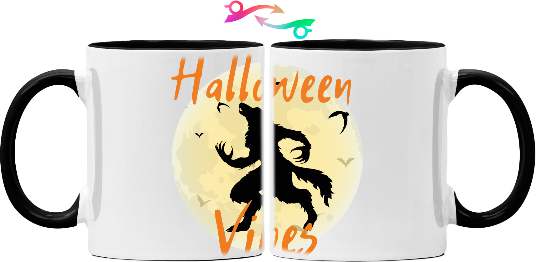 Halloween - Кружка - Halloween, Wolf, Happy Halloween - Mfest