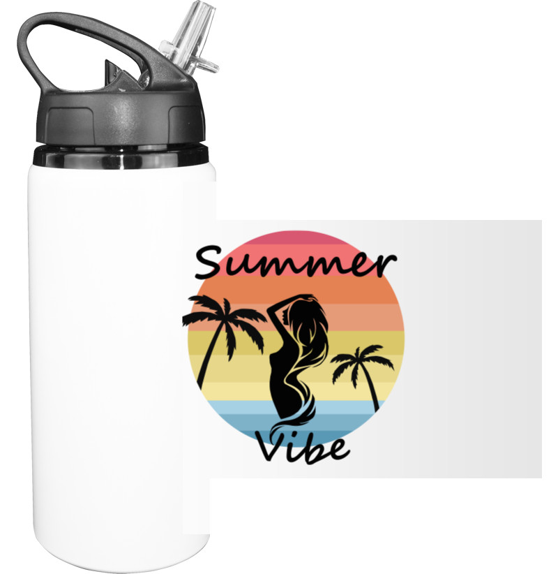 Путешествия - Бутылка для воды - Пальмы, Закат, Summertime, Summer mood - Mfest