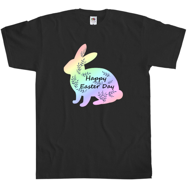 Пасха - Kids' T-Shirt Fruit of the loom - Пасха, Пасхальный кролик, Happy Easter Day - Mfest