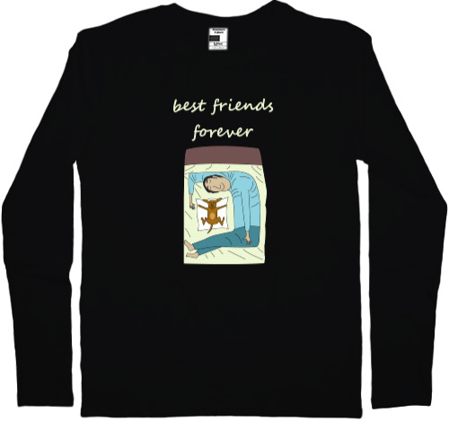 Такса - Men's Longsleeve Shirt - Best friends - Mfest
