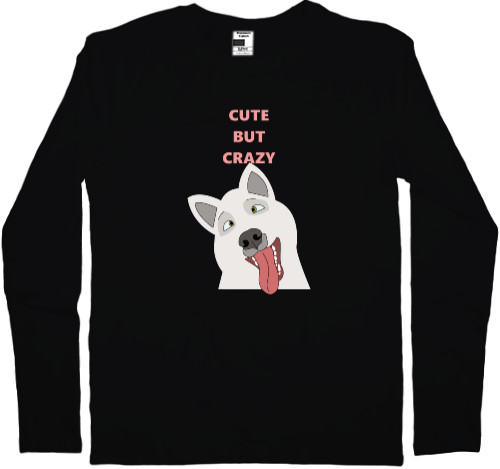 Хаски - Men's Longsleeve Shirt - Cute dog - Mfest