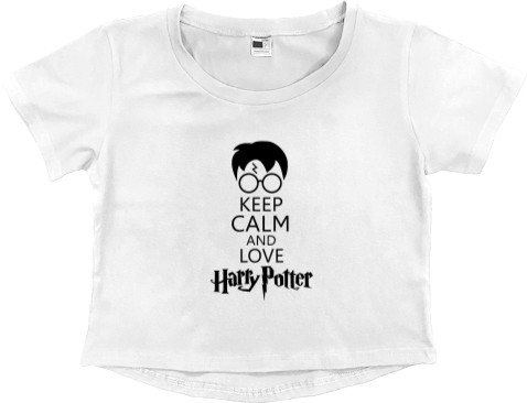 Harry Potter - Women's Cropped Premium T-Shirt - Harry Potter Love - Mfest