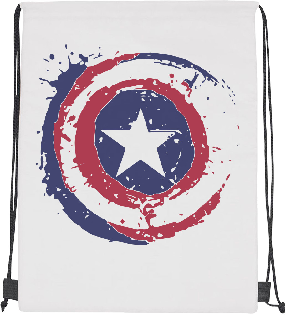 Captain America - Drawstring Bag - Щит - Mfest