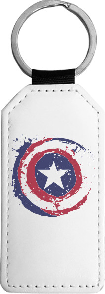 Captain America - Брелок прямоугольный - Щит - Mfest