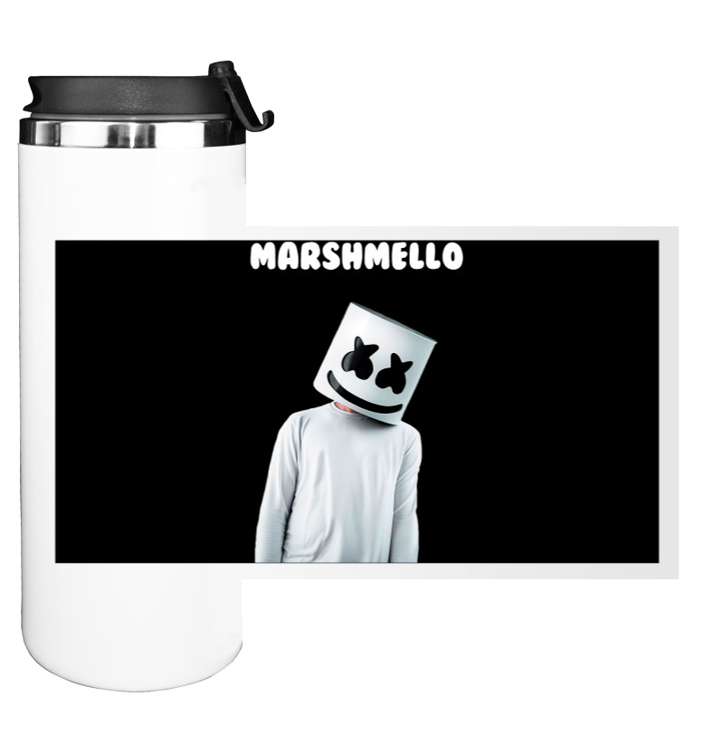 Marshmello - Water Bottle on Tumbler - Marshmello man 2 - Mfest