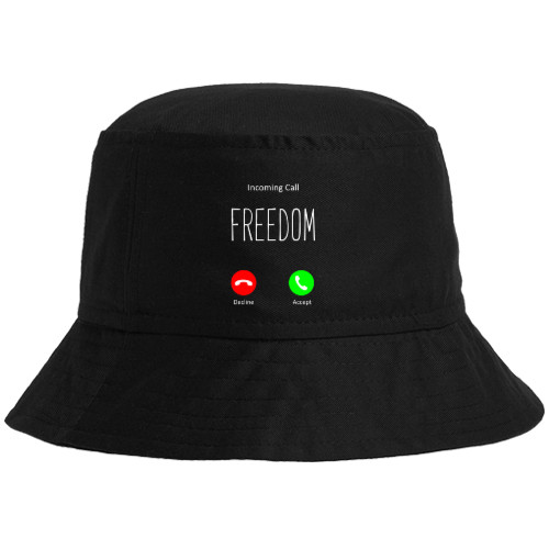Прикольные надписи - Bucket Hat - Freedom call - Mfest