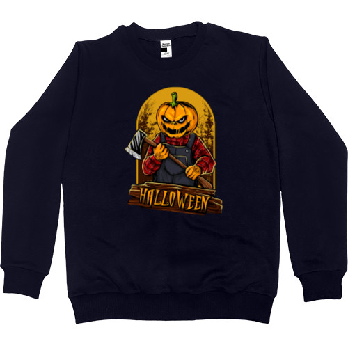 Halloween - Men’s Premium Sweatshirt - Pumpkin head - Mfest