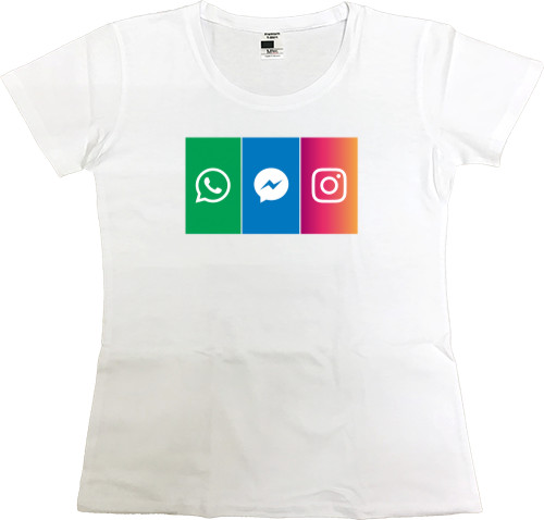 Приложения - Women's Premium T-Shirt - Social networks - Mfest