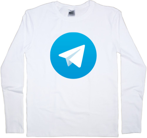 Telegram - Футболка з Довгим Рукавом Чоловіча - Telegram - Mfest