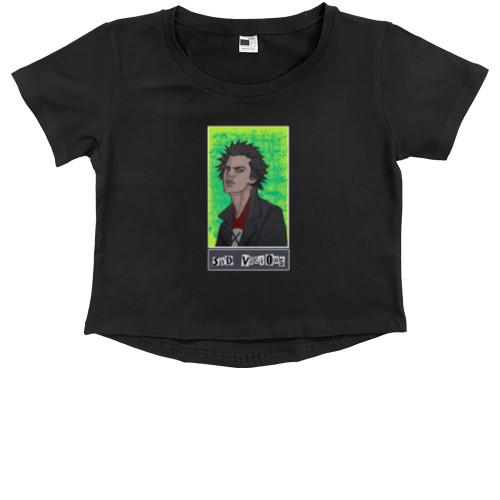 Sid Vicious - Kids' Premium Cropped T-Shirt - Sid Vicious - Mfest