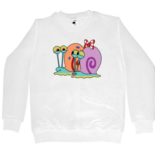 Губка Боб - Women's Premium Sweatshirt - Gary the snail family couple - Mfest
