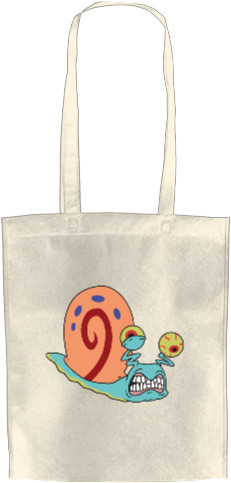 Губка Боб - Tote Bag - GARY THE SNAIL (ANGRY) / УЛИТКА ГЭРИ (ЗЛАЯ) - Mfest