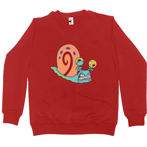 Губка Боб - Men’s Premium Sweatshirt - GARY THE SNAIL (ANGRY) / УЛИТКА ГЭРИ (ЗЛАЯ) - Mfest