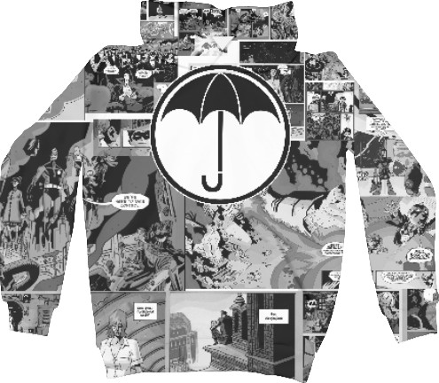 Академія Амбрела / The Umbrella Academy - Худі 3D Унісекс - академия амбрелла комикс - Mfest