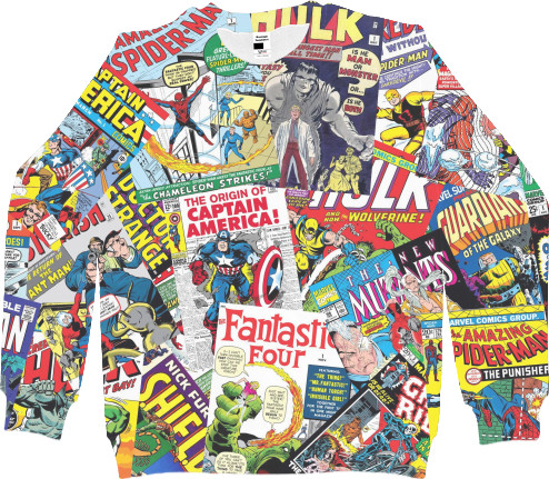 Marvel comics - Women's Sweatshirt 3D - MARVEL кофта - Mfest