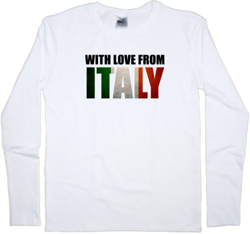 Путешествия - Men's Longsleeve Shirt - with love from Italy - Mfest