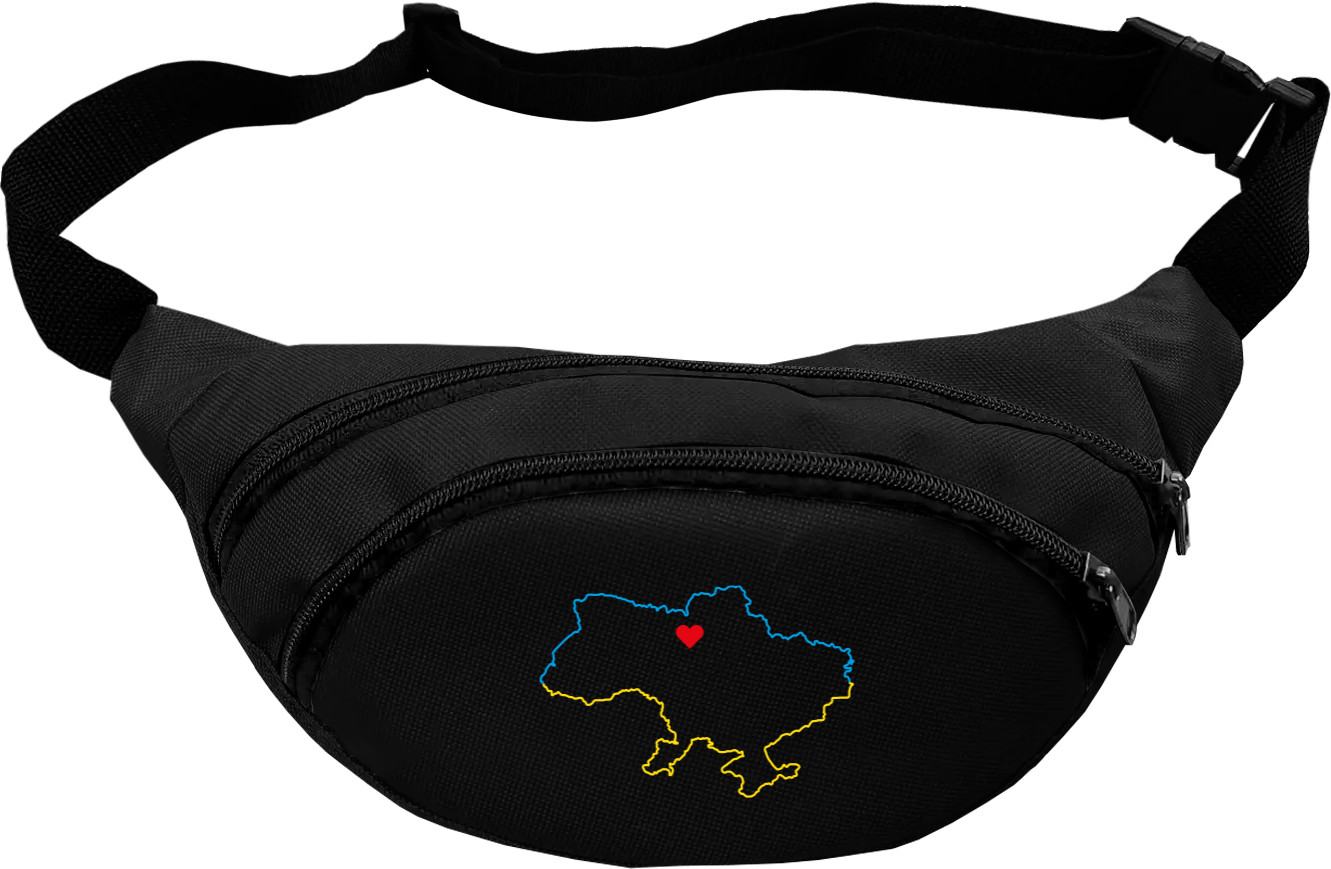 Контурная карта Украины, Киев Сердце Украины