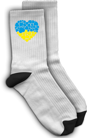 Флаг Украины из Сердечек