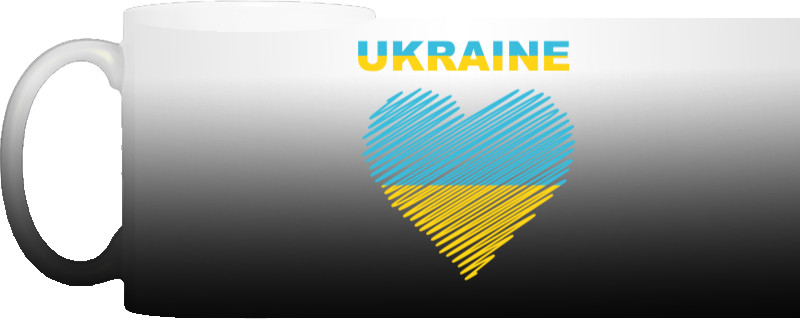 Ukraine, Украина сердечко флаг