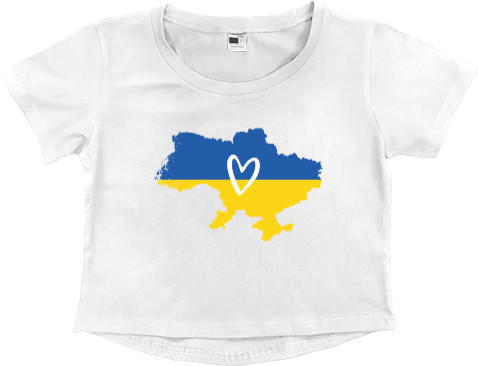 Карта України із серцем