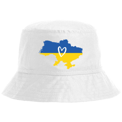Я УКРАИНЕЦ - Панама - Карта Украины с сердечком - Mfest