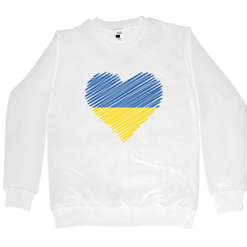 Флаг Украины Сердечко