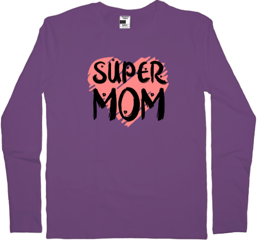 Мама - Men's Longsleeve Shirt - Super Mom - Mfest