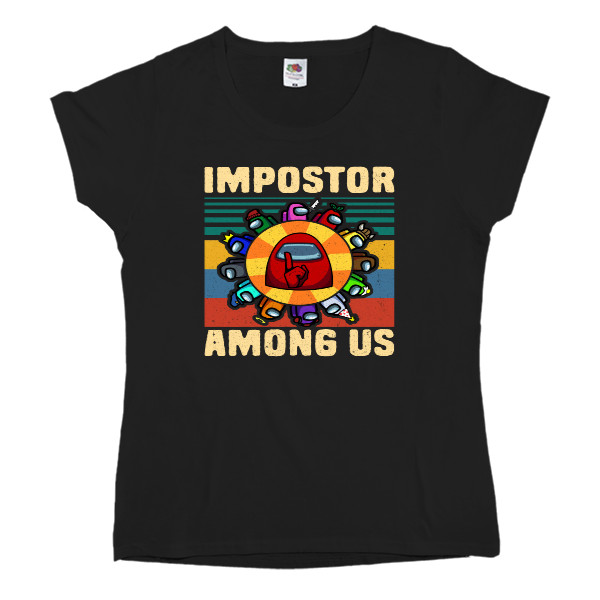 Among Us - Women's T-shirt Fruit of the loom - Impostor Among Us - Mfest