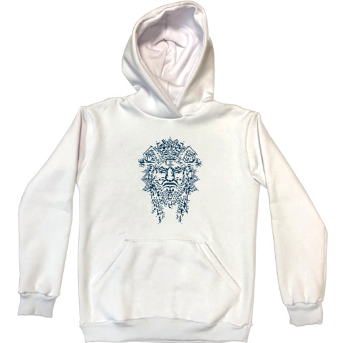 Хоррор - Unisex Hoodie - маска богов ацтеков - Mfest