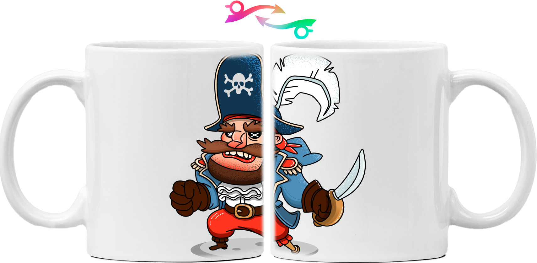 сердитый пират с одним глазом