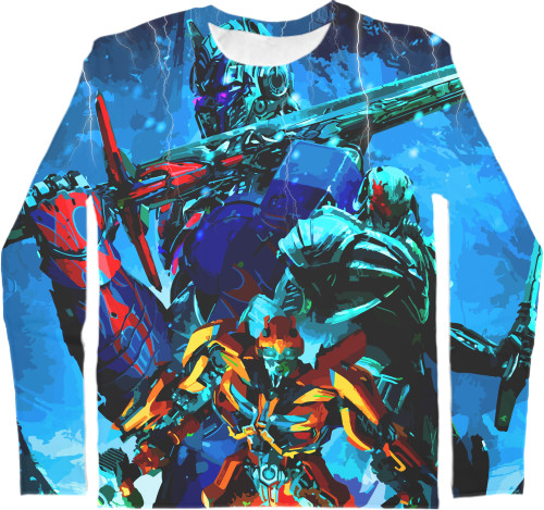 Transformers - Men's Longsleeve Shirt 3D - Трансформеры Эпоха Истребления - Mfest