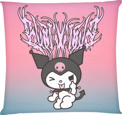 Hello kitty - Подушка квадратна - Kuromi | Hello Kitty 7 - Mfest