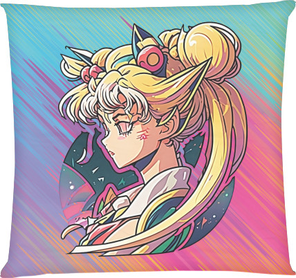 Сейлор Мун / Sailor Moon - Square Throw Pillow - Bright Sailor Moon - Mfest