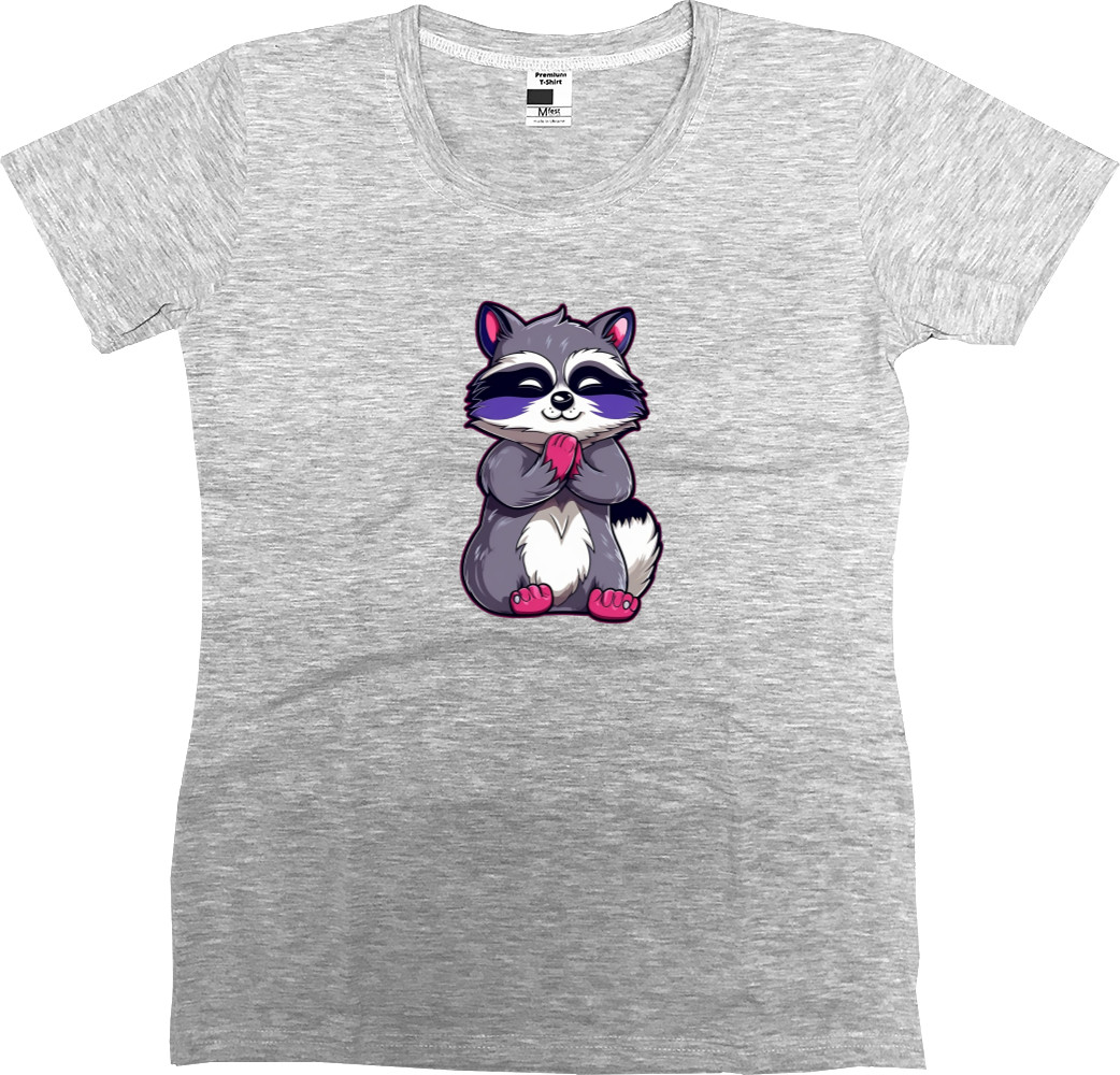 Еноты - Women's Premium T-Shirt - Crafty Raccoon - Mfest