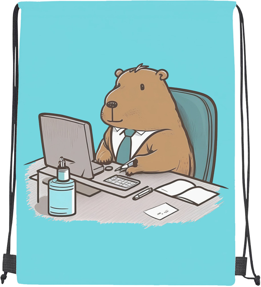 Capybara in the office