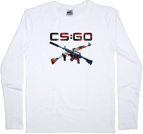 Counter-Strike: Global Offensive - Футболка з Довгим Рукавом Чоловіча - cs go weapons - Mfest