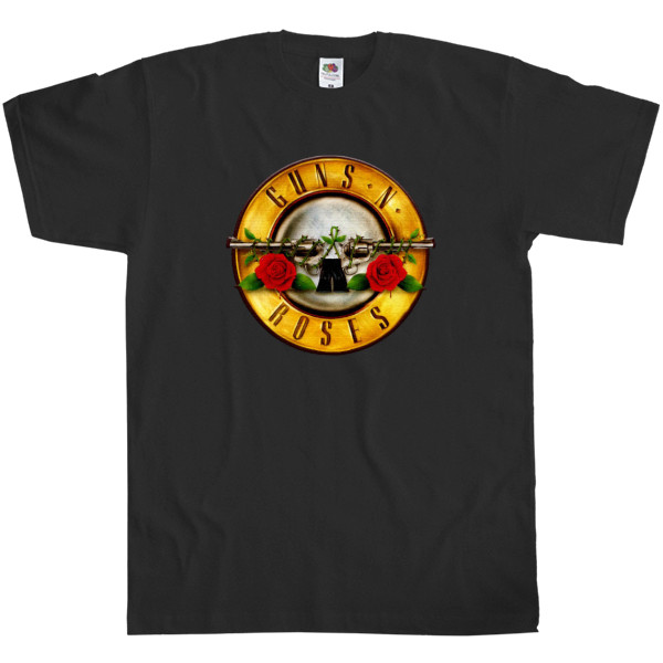 Guns n Roses - Kids' T-Shirt Fruit of the loom - Guns n roses logo 1 - Mfest