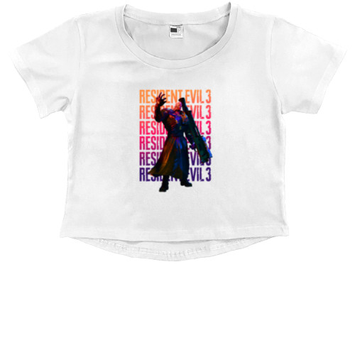 Resident Evil - Kids' Premium Cropped T-Shirt - Resident Evil 3 (2) - Mfest