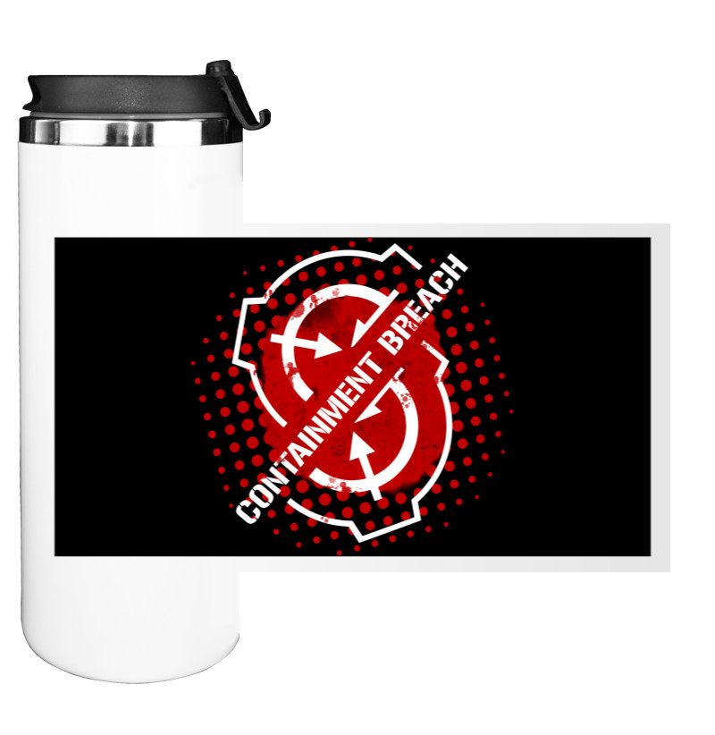 SCP — Containment Breach - Water Bottle on Tumbler - Containment Breach 6 - Mfest