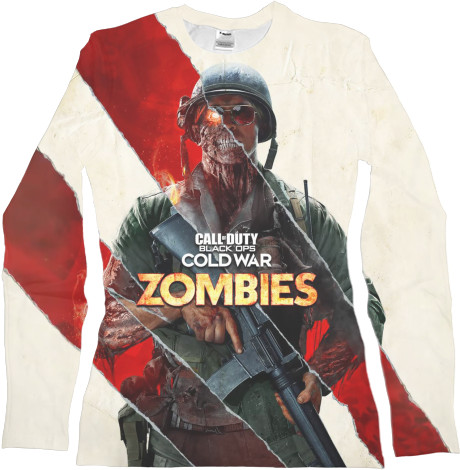 Call of Duty - Лонгслив 3D Женский - call of duty black ops cold war zombies - Mfest