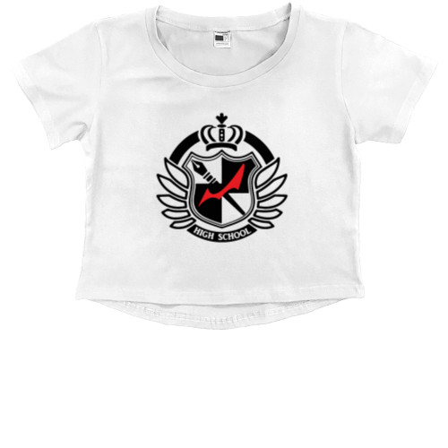 Школа отчаяния - Kids' Premium Cropped T-Shirt - ШКОЛА ОТЧАЯНИЯ (МОНОКУМА) 3 - Mfest