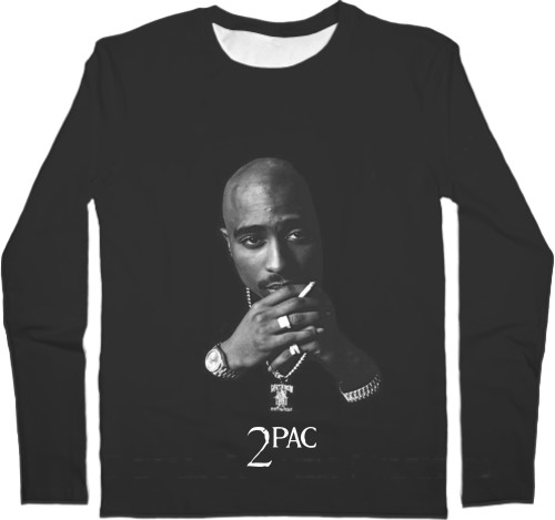 Tupac - Футболка з Довгим Рукавом Чоловіча 3D - 2Pac 5 - Mfest