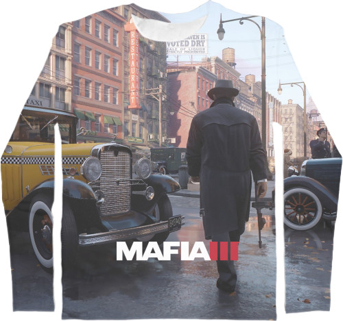 Mafia / Мафия - Kids' Longsleeve Shirt 3D - Мафия III / Mafia III (3) - Mfest