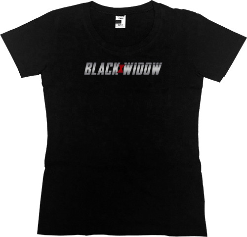 Black Widow / Чёрная вдова - Women's Premium T-Shirt - Черная Вдова / Black Widow - Mfest