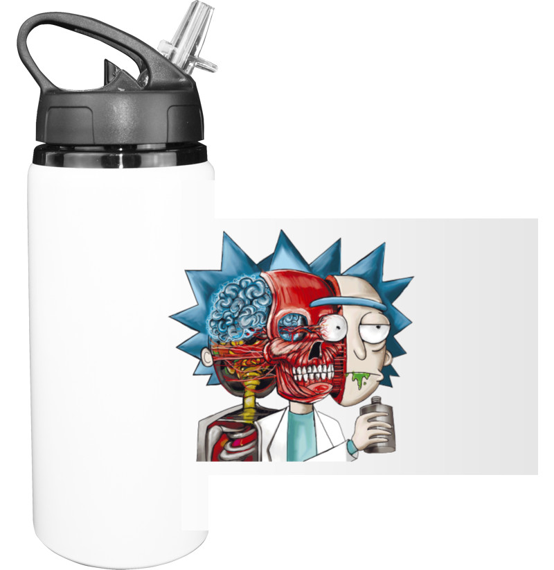 Рик и Морти - Sport Water Bottle - Rick-and-Morty-art - Mfest