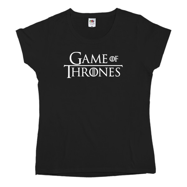 Game of Thrones / Игра престолов - Women's T-shirt Fruit of the loom - Лого игра  престолов - Mfest