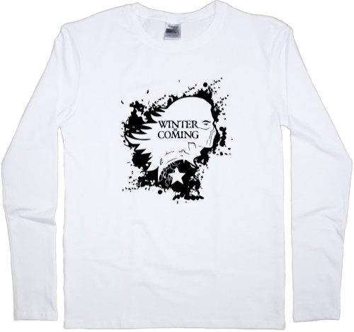 Game of Thrones / Игра престолов - Men's Longsleeve Shirt - Winter is coming 6 - Mfest